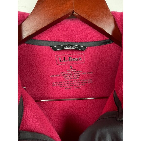 L.L.Bean Polartec Women's Fleece Jacket Pullover Pink Gray Full Zip Size Small - Picture 2 of 5